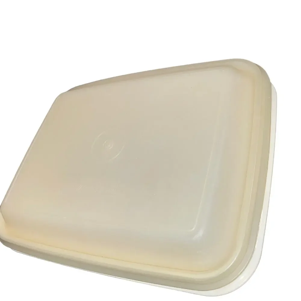 Tupperware Freeze N Save Ice Cream Container Almond Base 125 VTG4 Sheer Lid 1255